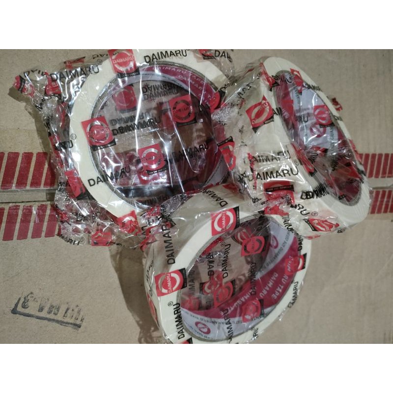 masking tape Lakban kertas Daimaru 1inx21m lakban kertas daimaru 24mmx21 meter super quality
