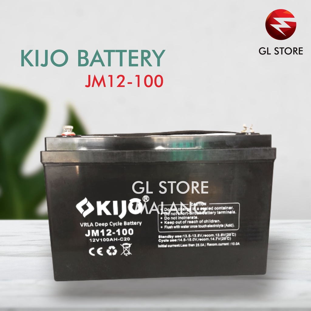 AKI BATTERY VRLA KIJO 12V 100AH DEEPCYCLE - UPS, SOLAR CELL, DLL