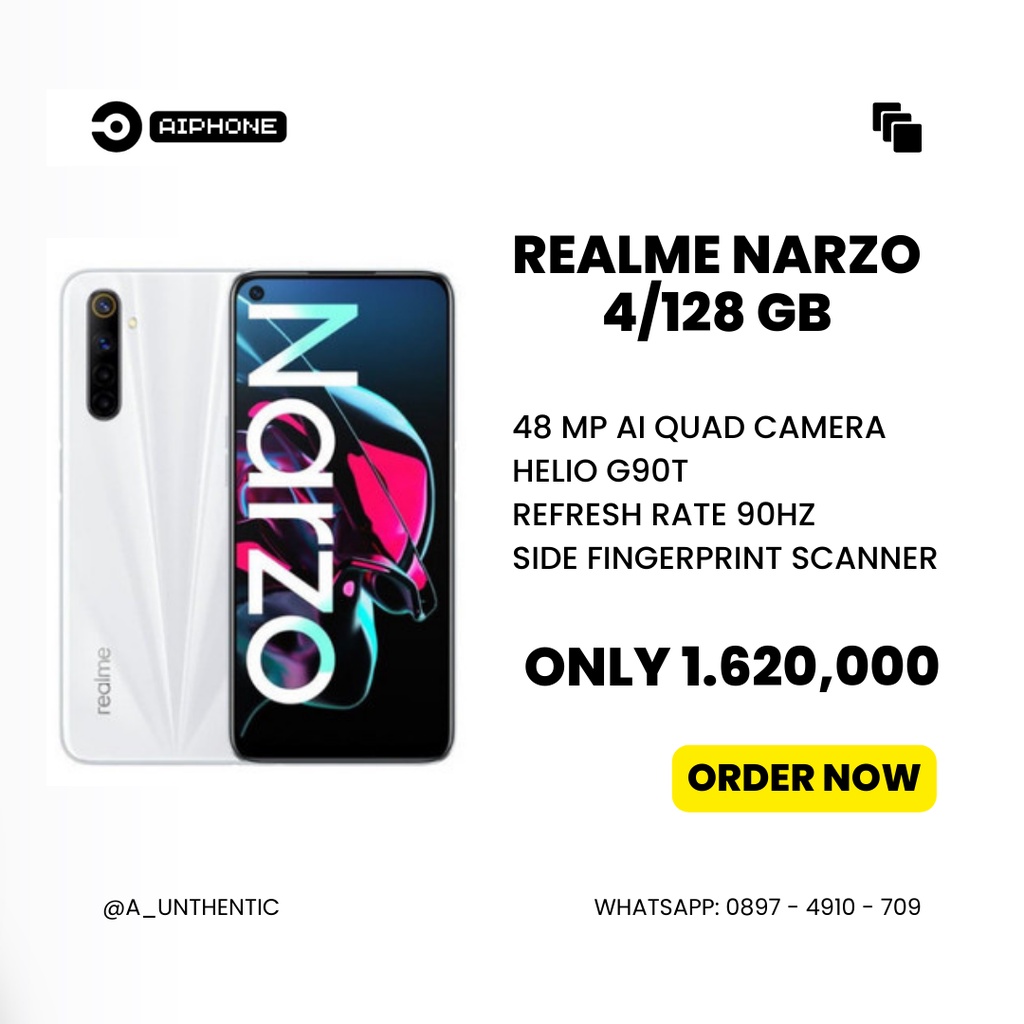 Realme Narzo 4/128GB White - Second