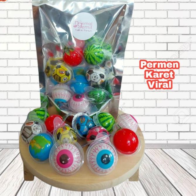 

TOP PRODUK ✾ Permen Karet Viral Bubble Gum Viral Mata Globe Bola Buah Mixed Kualitas Premium^
