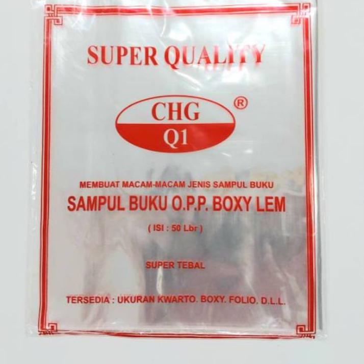 

Idg5G0s Sampul Buku CHG OPP Boxy Lem Kilap + Seal Isi 50 Lembar