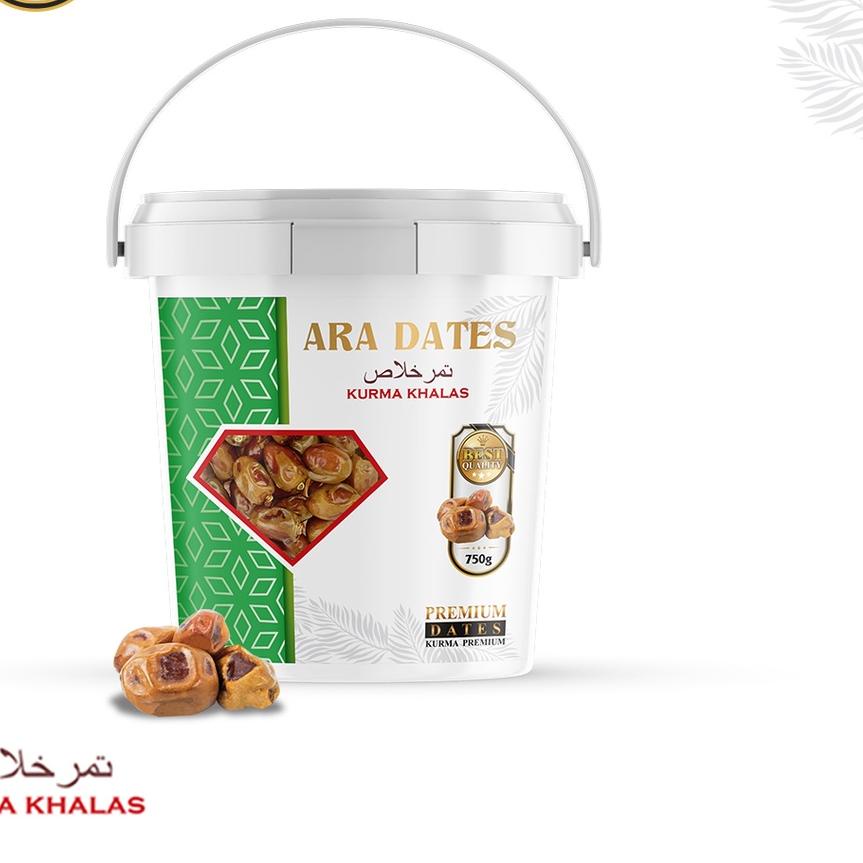

✿ Kurma Khalas 750gr Premium KEMTAN Kemasan Ember ♛
