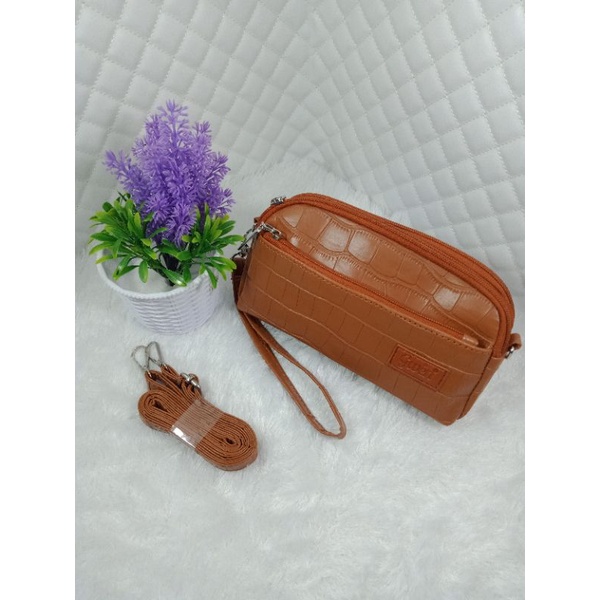 TAS DOMPET WANITA.TAS SELEMPANG WANITA 3 RUANG BAKPAW PANJANG.