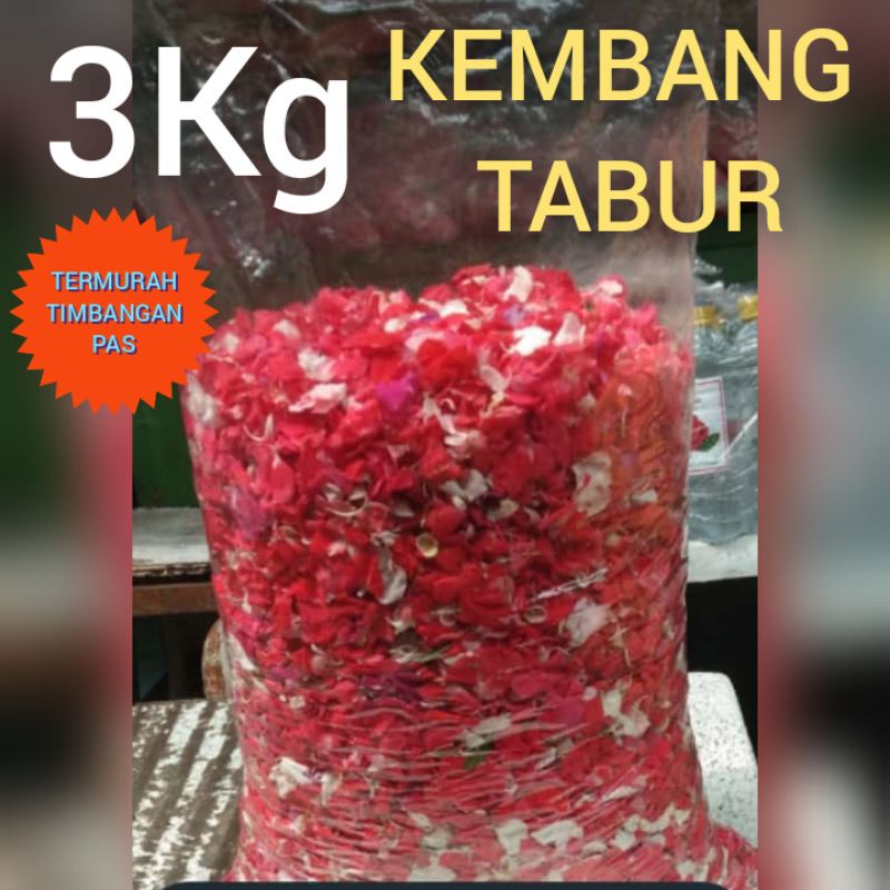 kembang tabur makam bunga larung laut 3 kg fresh