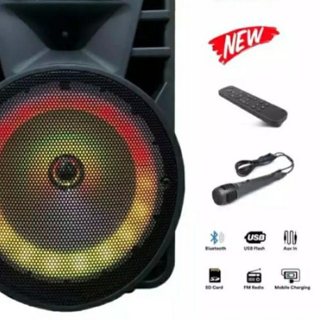 ➯ SPEAKER KARAOKE BLUETOOTH ST-5002 BONUS MIC ★