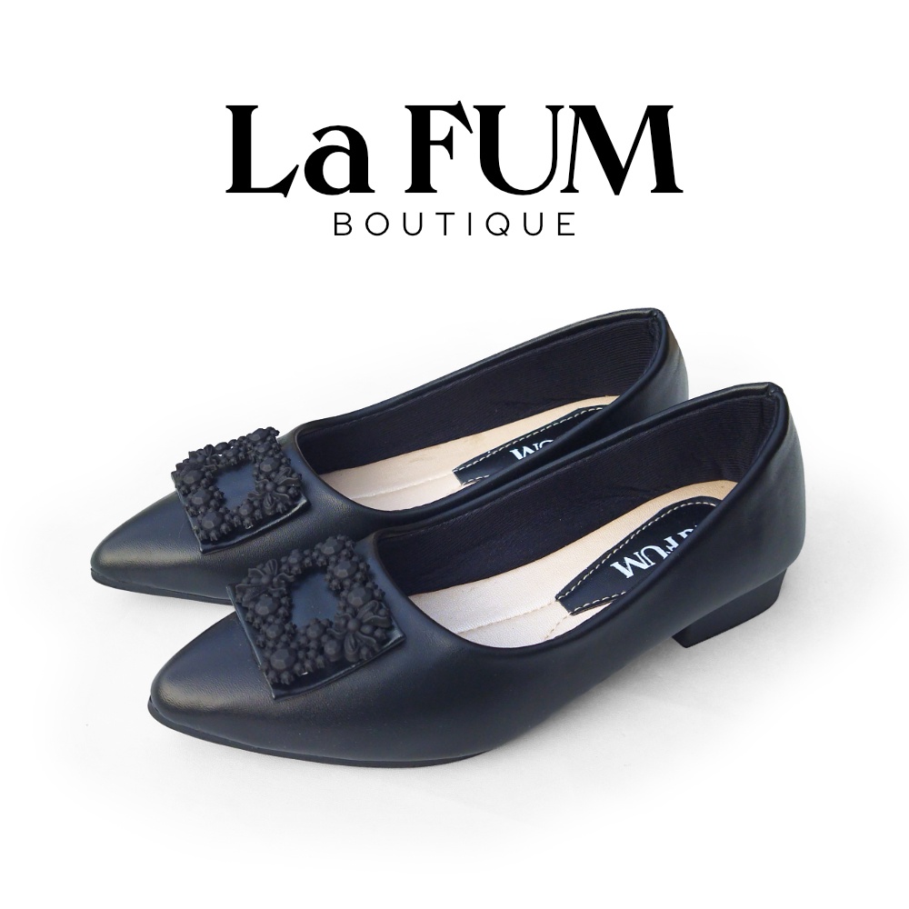 Sepatu pantofel wanita pansus kerja casual - Peony by La FUM