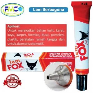 Lem Kuning Aica Aibon Fox Plus Tube 40 Gram Serbaguna untuk Besi Kayu Plastik Pakaian Kain DIY Slime
