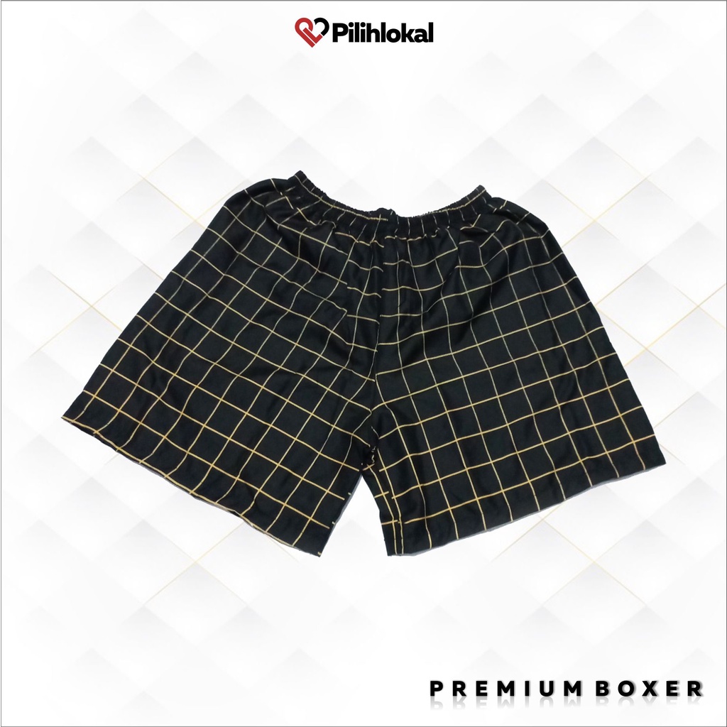 Celana Pendek Pria Wanita Santai Kolor Saku Belakang (Unisex) - Boxer Surfing Pantai Distro Anak Laki-laki Dewasa Jumbo Premium - Celama Renang Remaja Best Seller Unisek - Celana Dalam Pendek Bokser Bahan Katun Dingin Motif Warna Hitam Kotak-Kotak Murah