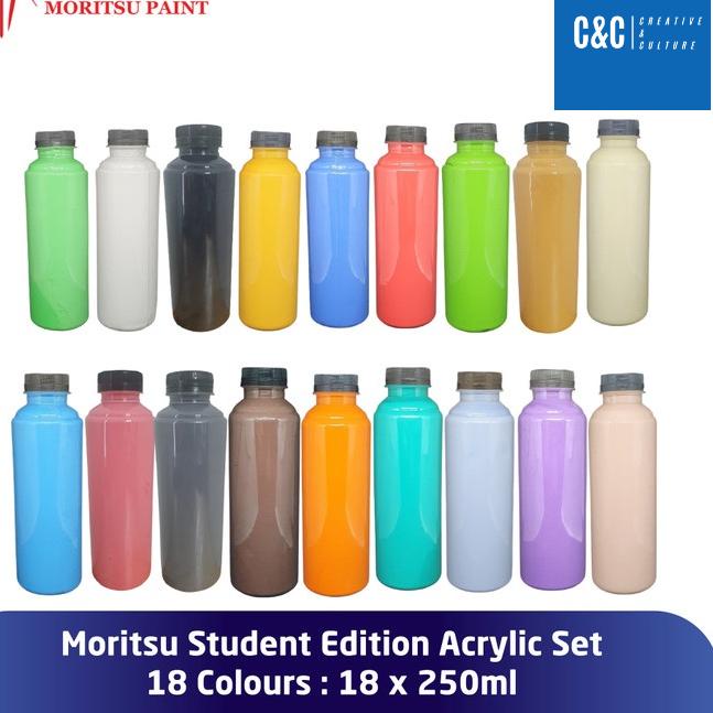 

idPp6P0 Cat Akrilik Set Moritsu Acrylic Paint Student Edition 250ml