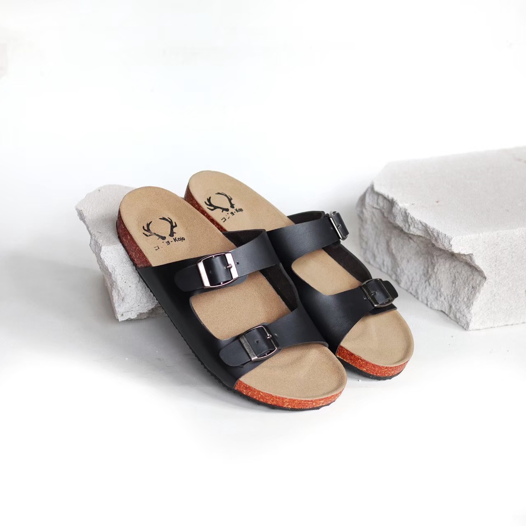 SEPATU SANDAL PUYUH ORIGINAL PRIA WANITA SANDAL CASUAL PRIA KULIT + BOX SENDAL JEPIT SLOP SLIDE PITA 2 TIDAK LICIN SANDAL CARVIL