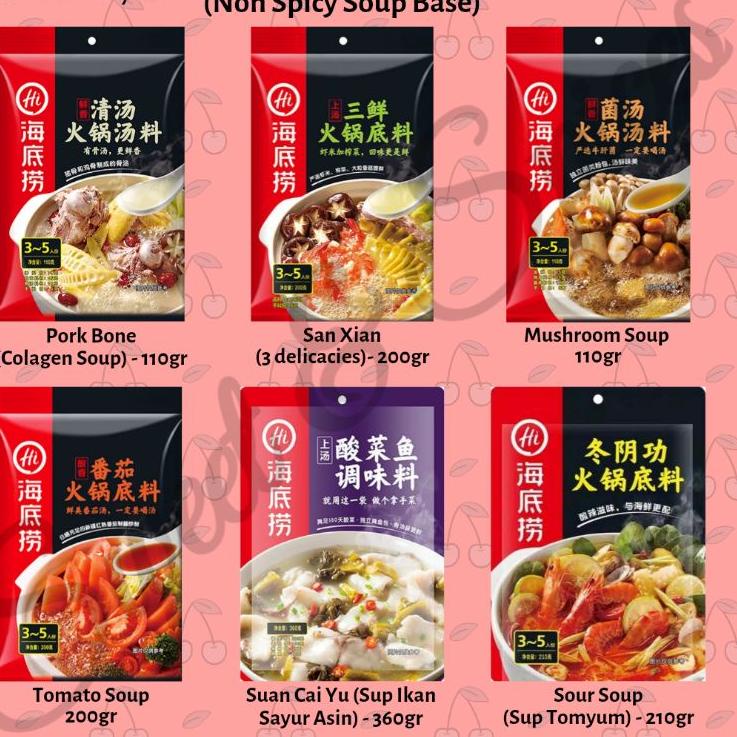 

>XG34448< Haidilao Bumbu Shabu Mala Hotpot Sup Hai Di Lao Soup Seasoning