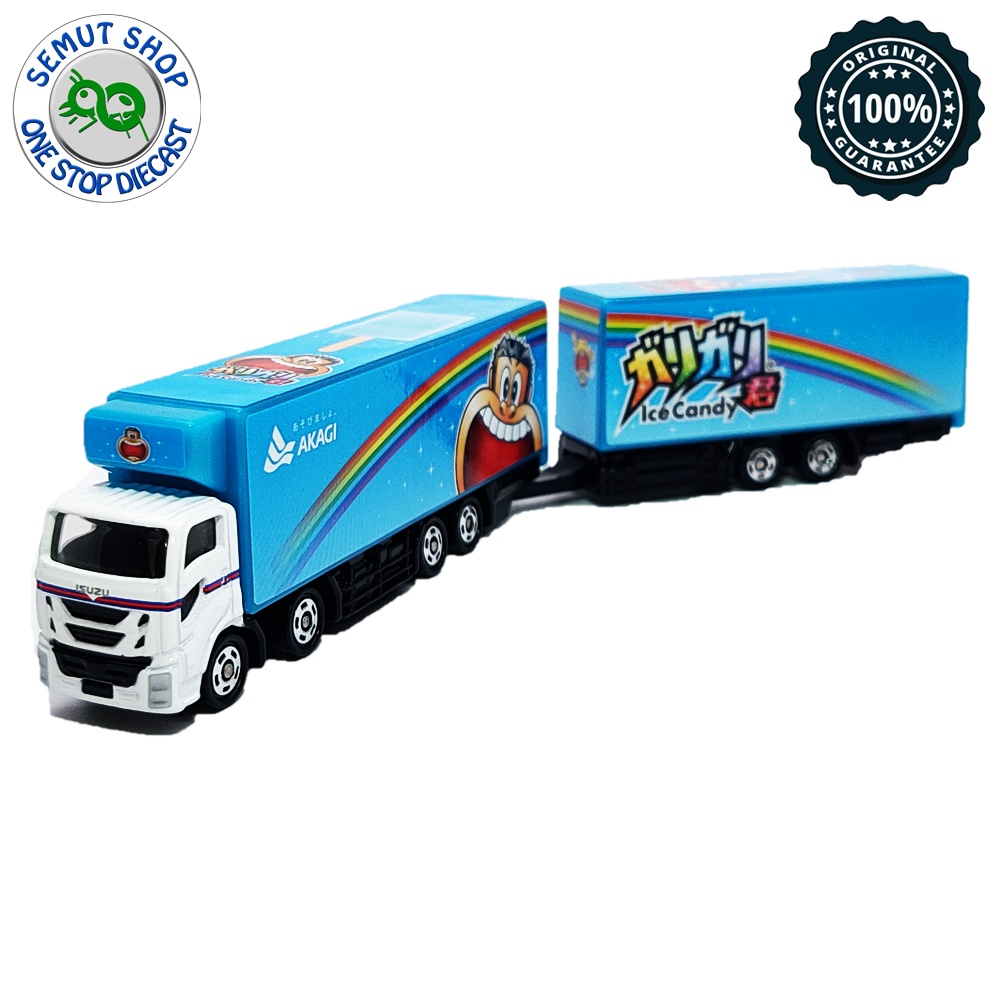 Tomica Long No 123 GariGarikun Full Trailer Miniatur Truk Trailer