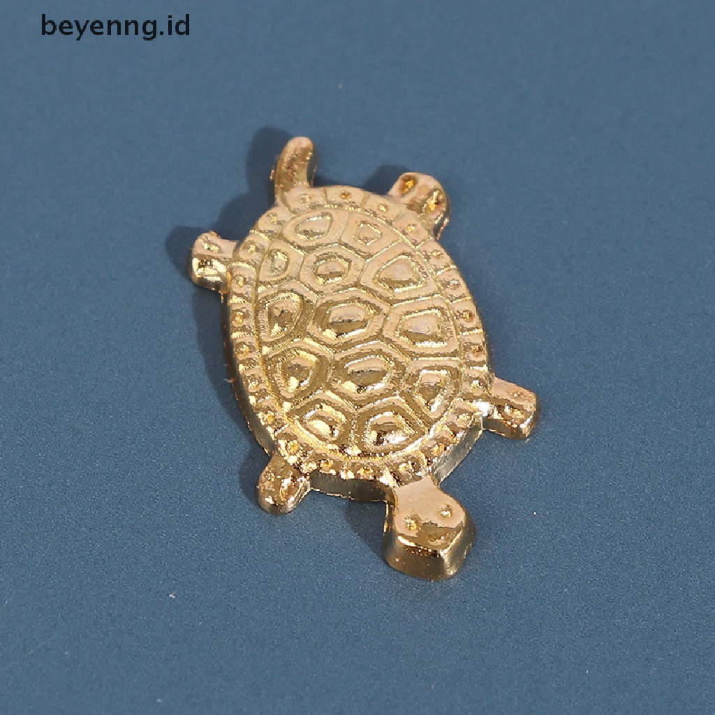 Beyen 10Pcs FengShui Golden Money Turtle Kura Keberuntungan Jepang Untuk Kekayaan Keberuntungan ID