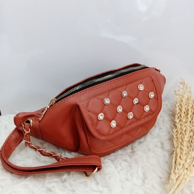 Waistbag Mutiara !! Tas 05-4239 Bag wanita Murah Fashion THR