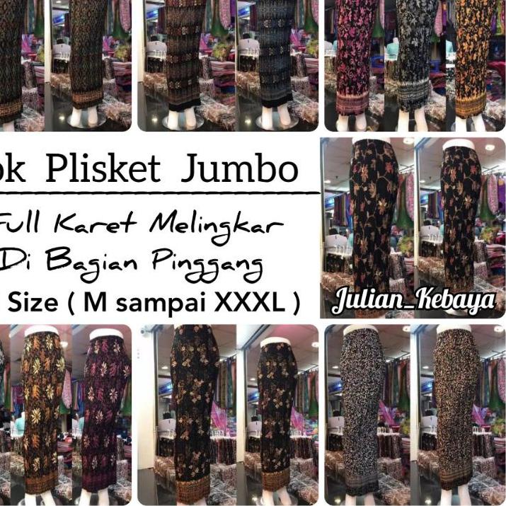 ◌ ROK PLISKET BATIK MODERN JUMBO / ROK WISUDA / ROK KEBAYA BATIK MODERN / ROK SERUT / ROK BATIK JUMB