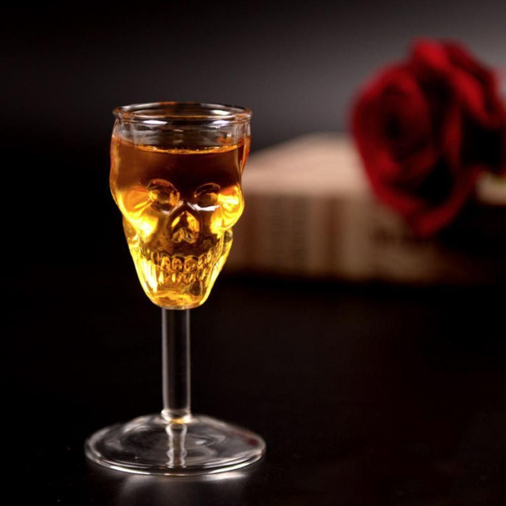 Solighter Skull Cup Kitchen Wine Bar Decor Univers Botol Minum Kaca Botol Tengkorak