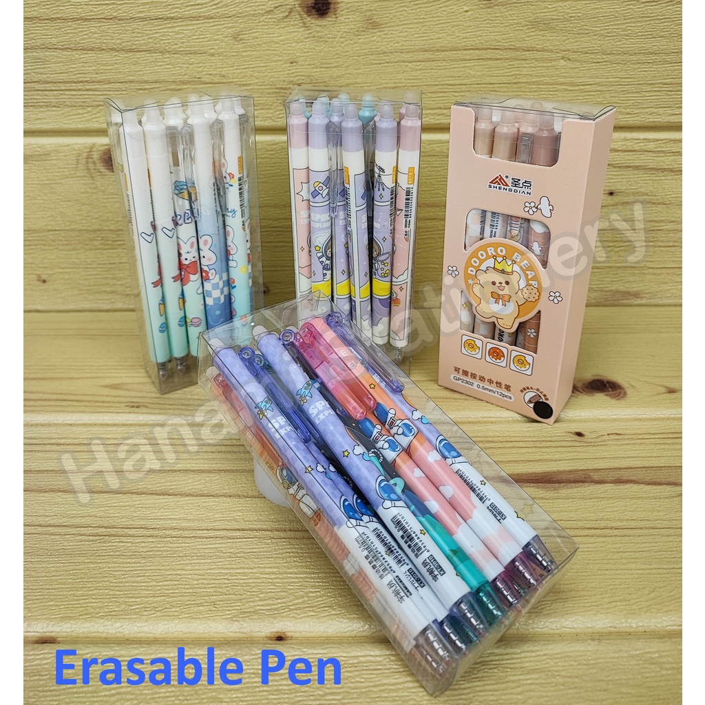 

Pulpen mekanik motif cute yang dapat dihapus/Erasable Pen 0.5mm