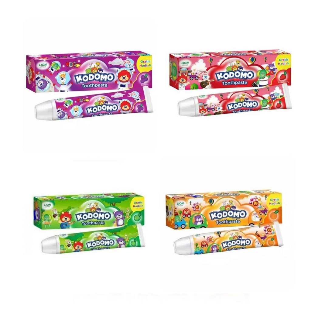 Kodomo pasta gigi anak 45g/ Tooth Paste Gel/ 4 Variasi Rasa
