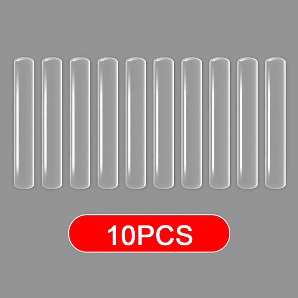 Perlindungan Dinding Mute Stiker Pintu Mobil Anti Gores Perlindungan Strip 10 Pcs Transparan Non-Tinju Pintu Silikon Anti-Tabrakan Strip Kulkas Lemari Pelindung Pintu Mobil