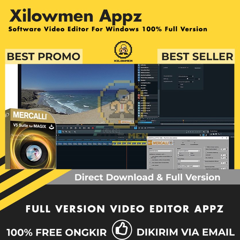 [Full Version] proDAD Mercalli V5 Suite for MAGIX Pro Video Editor Lifetime WIN OS