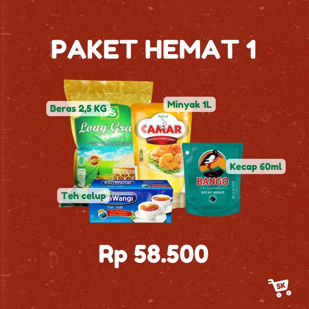 

PAKET SEMBAKO - PAKET HEMAT 1