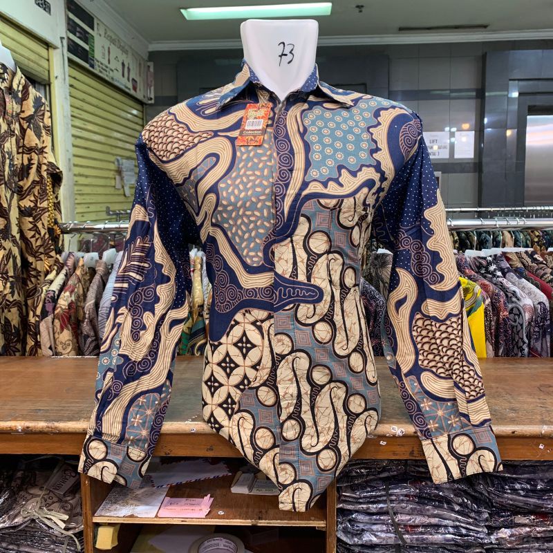 BATIK MOTIF MODERN MONALISA BLOUSE WANITA ATASAN WANITA KATUN PREMIUM M L XL XXL XXXL