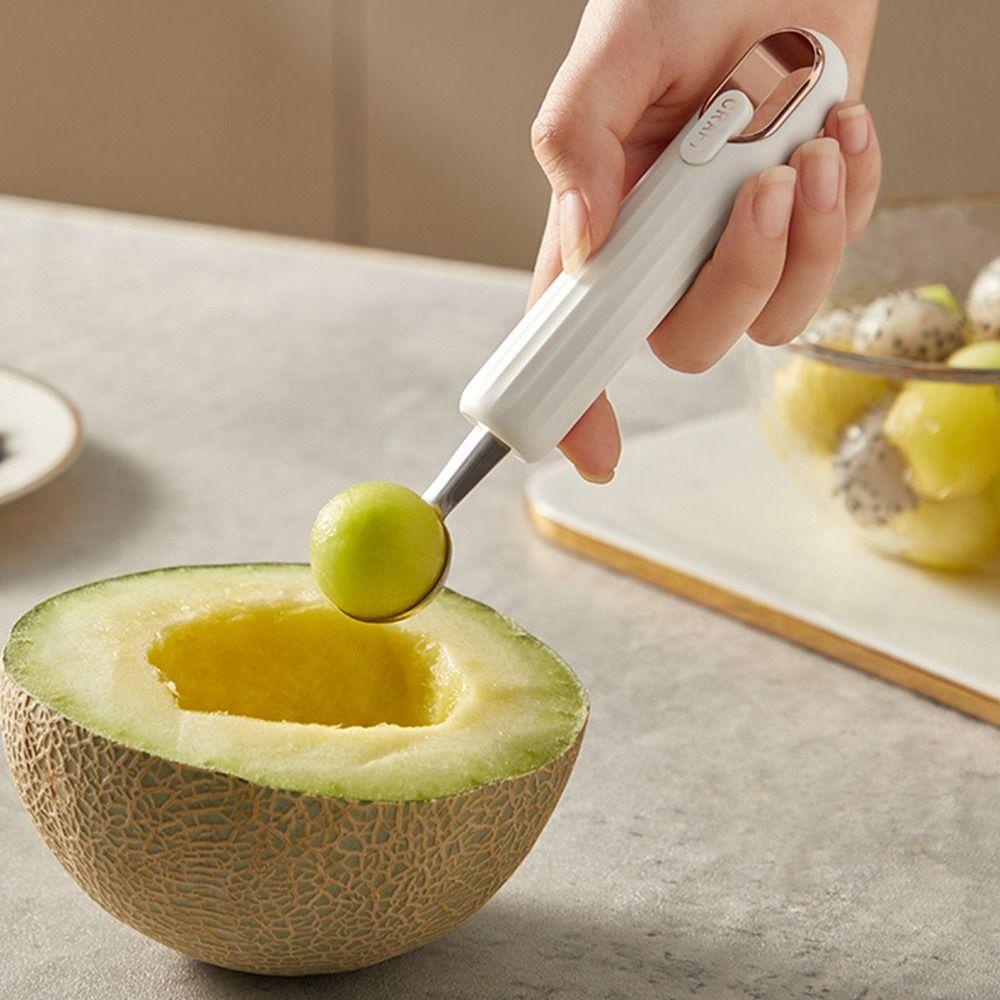 Preva Sendok Es Krim Stainless Steel Metal Melon Fruit Ball Scooper Sendok Buah