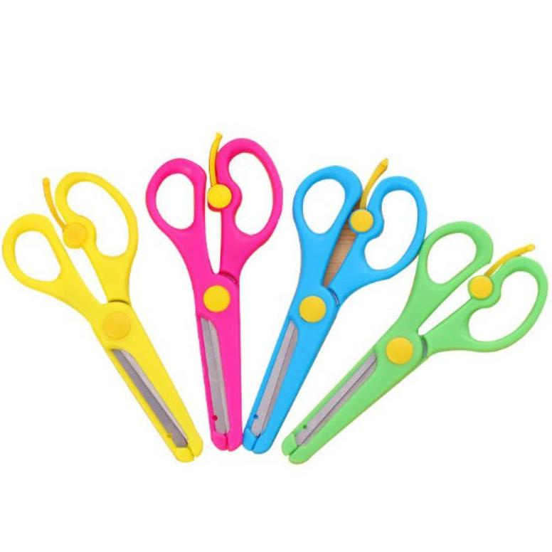 

A98 ~ PIYOSHI08 ~ Gunting Anak Aman Ujung Tumpul / Gunting Training Anak / Kids Training Scissors MA38 SERBA MURAH ⟳