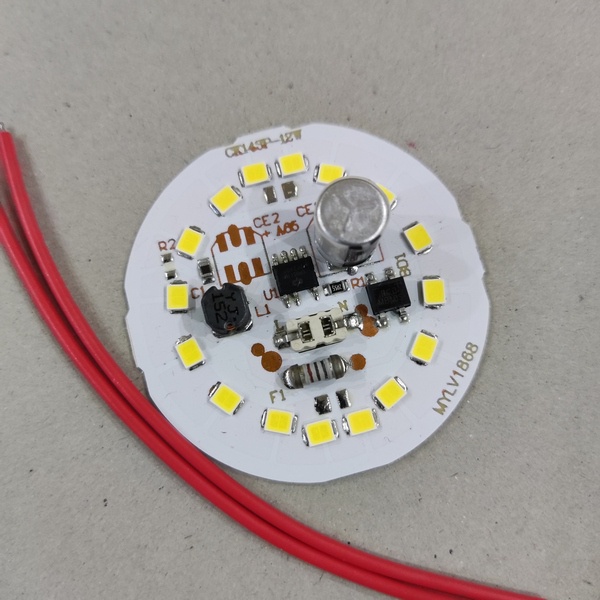 Mesin Lampu 12 watt Putih PCB Aluminium AC 220-240V DOB