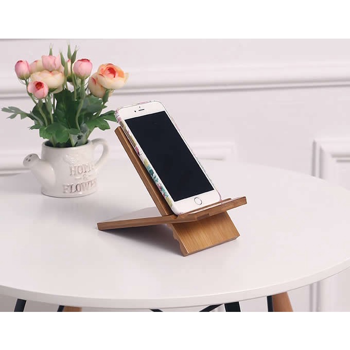 Holder HP / Tempat HP / Dudukan HP & Tablet bahan kayu
