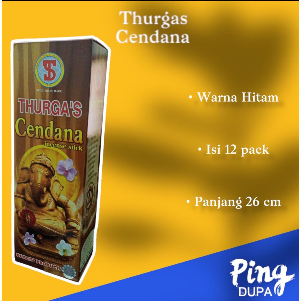 Per Slop Dupa Hio India Thurgas Cendana Isi 12 Pack