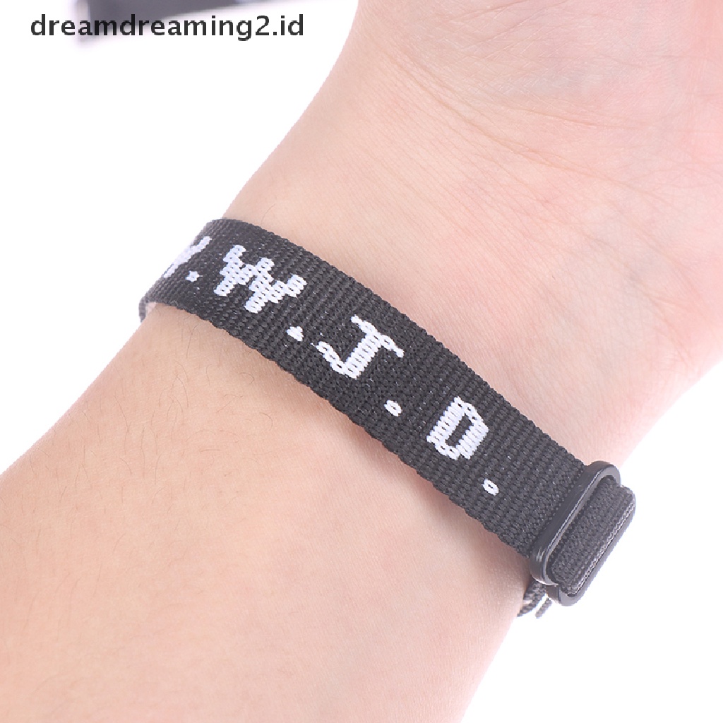 (dream) 4pcs Gelang WWJD Gelang Religi Gelang Alkitab What Would Jesus Do.