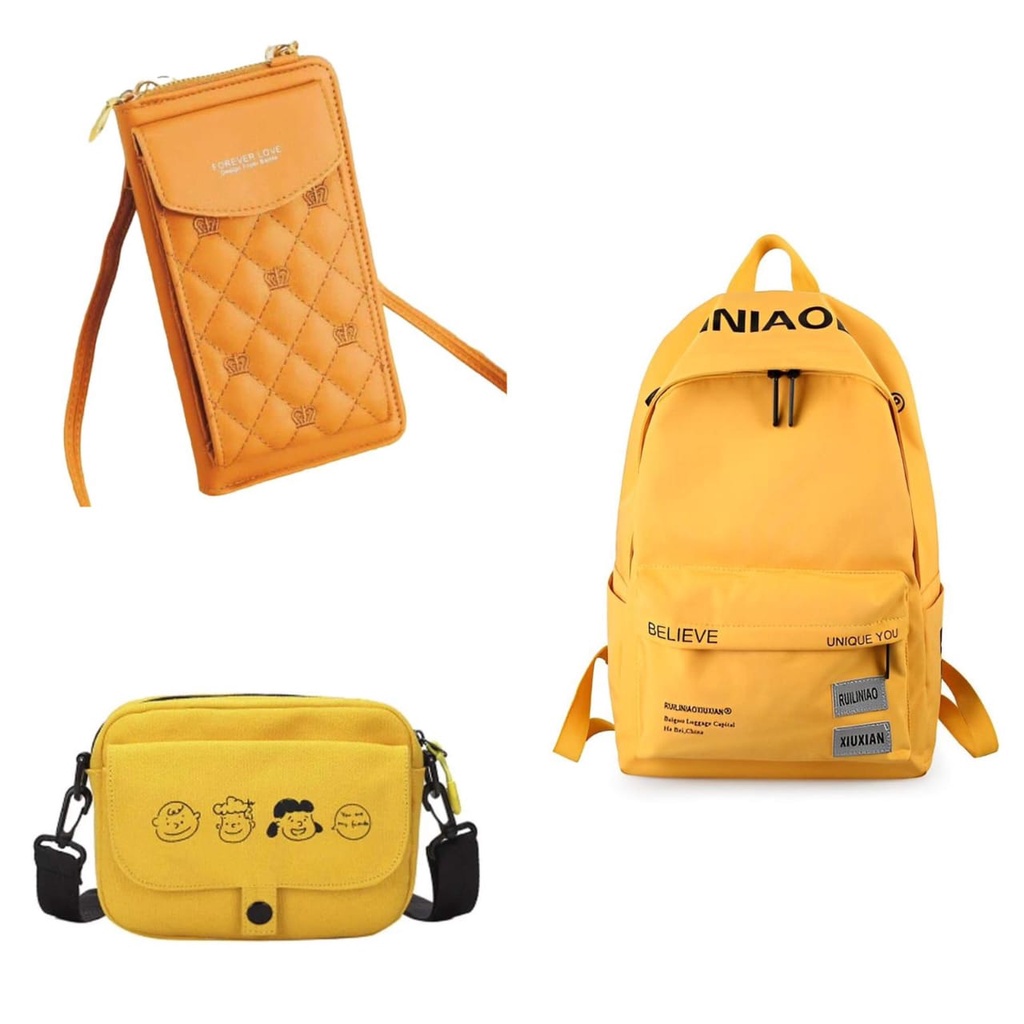 MORMON PAKET Z -  Ransel Tas Selempang Pocket Dapat Semua Bundling 3in1 Murah