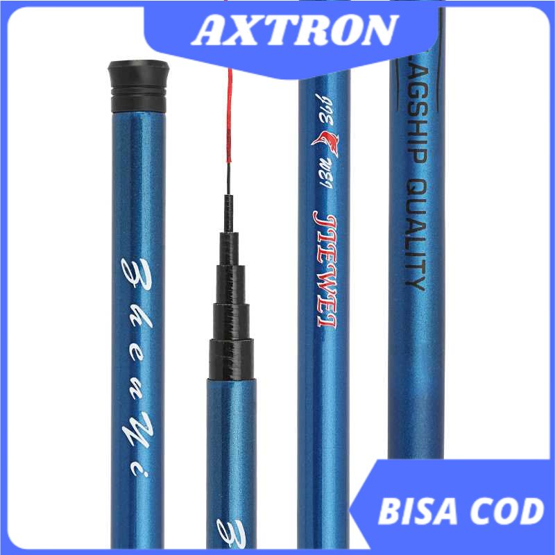 JIEWEI Joran Pancing Pole Tegek Fiberglass Fishing Rod / Kualitas Tinggi Super Ringan Serat Kaca Ker