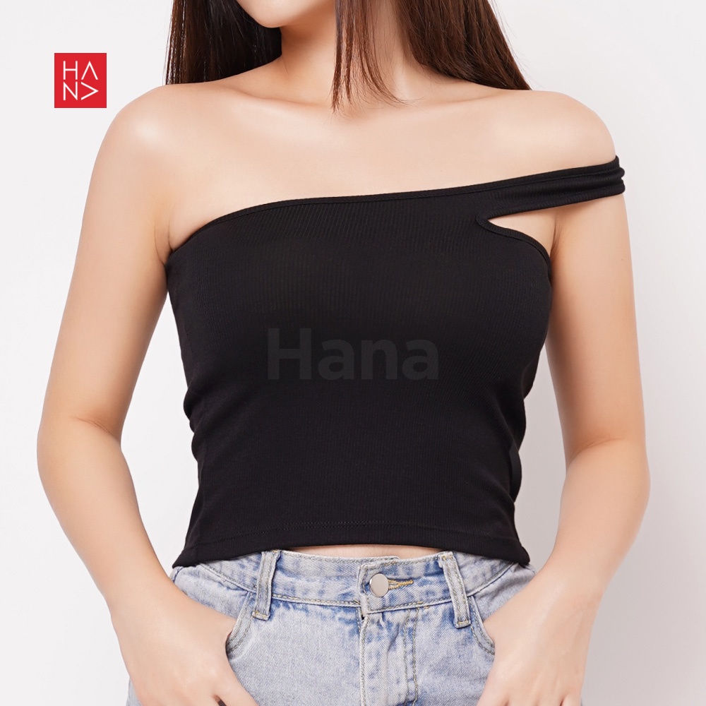 Hana Fashion JKT - Zoella Rib Tank Top Wanita - TT252