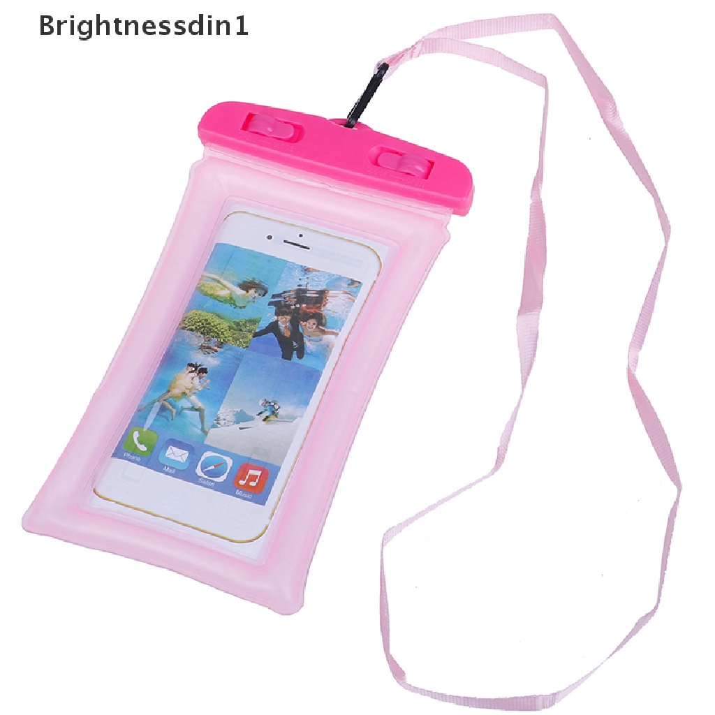 [Brightnessdin1] 1pcs Under Water Proof Dry Pouch Bag Case Cover Pelindung Holder Untuk Hp Butik