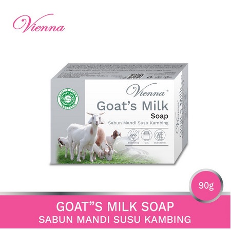 VIENNA GOATS MILK SOAP 90GR - SABUN MANDI BATANG SUSU KAMBING 90GR ORI