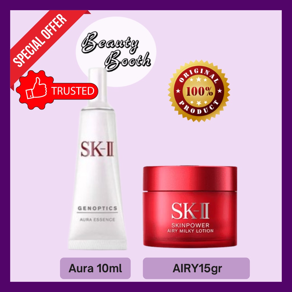 SK-II SK2 SKII Aura Essence 10ml + Skinpower Airy 15gr