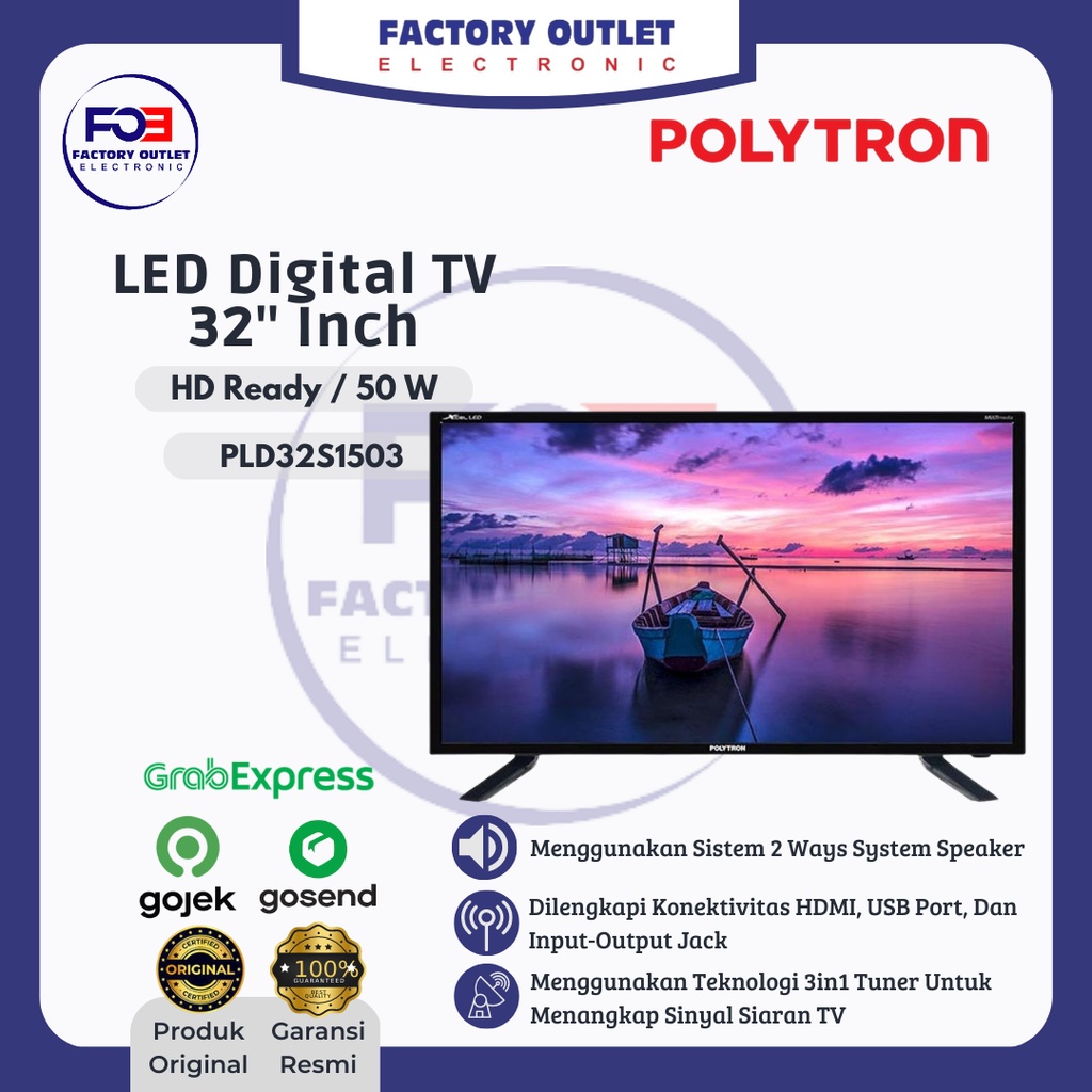 POLYTRON LED TV DIGITAL 32" - PLD32S1503