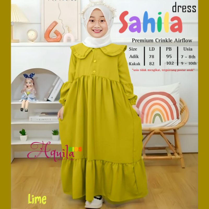 Sahila Dress Kids By Aquila