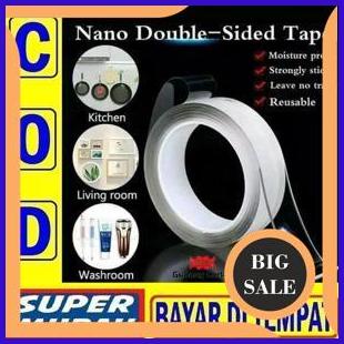 

last stok Double Tape Bening 2 Sisi Nano Gel Isolasi Ajaib Serbaguna Super Kuat 1F3B23