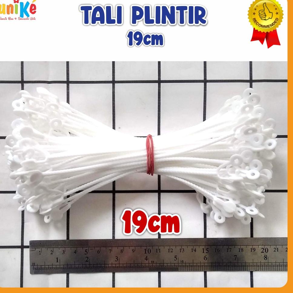 

J29 GROSIR Tali Plintir PUTIH 19 cm Perlengkapan Pesta Souvenir Parcel Bingkisan Snack Kue Ultah Anak HOT ボ