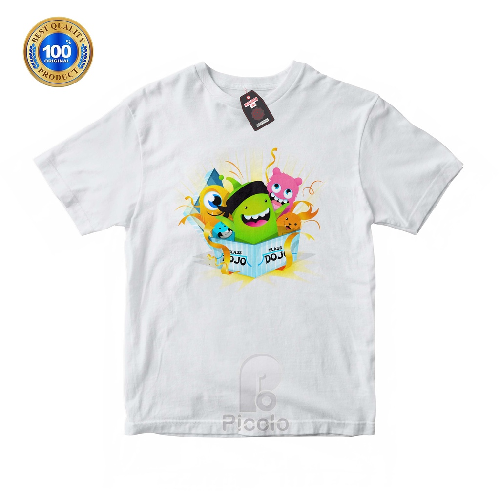 (FREE NAMA) BAJU KAOS ATASAN ANAK MOTIF CLASS DOJO UNISEX Bahan COTTUN