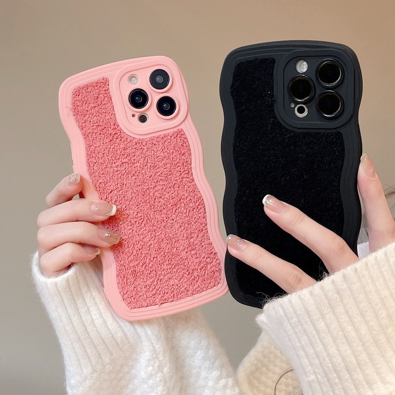 Black Sweater Soft Case IPhone 7 8 Plus XR XS Max 11 12 13 14 Pro Max 14 Plus Reno 5 6 8 VIVO V23 V20 Pro S1 Phone Case Fashion Women casing hp iphone