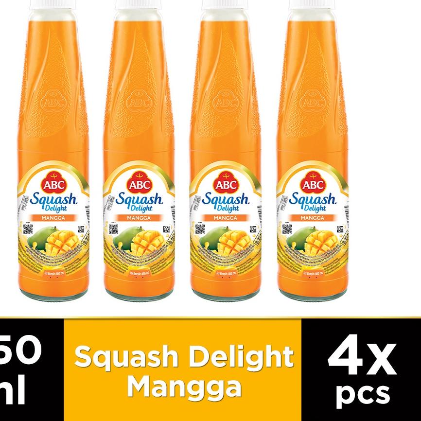 

♦ ABC Sirup Squash Delight Mangga 450 ml - Multi Pack 4 pcs ♕
