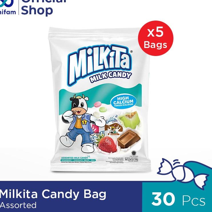 

✺ Milkita Candy Assorted Bag Premium Paket 5 Bag ☀