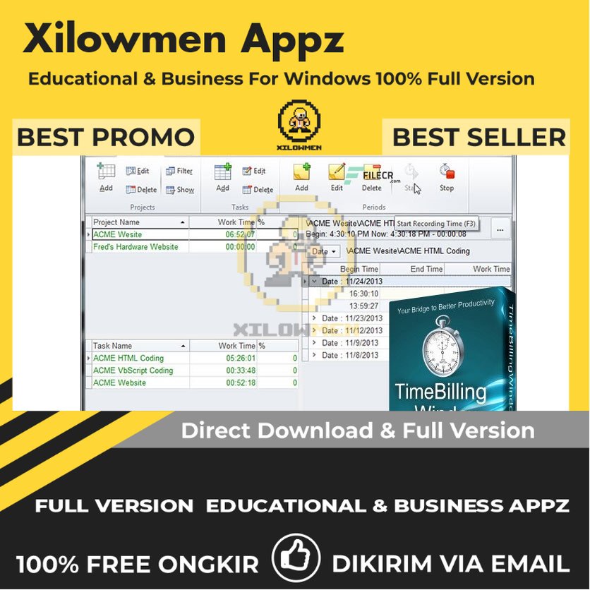 [Full Version] ZPAY TimeBillingWindow Pro Educational Business Lifetime Win OS