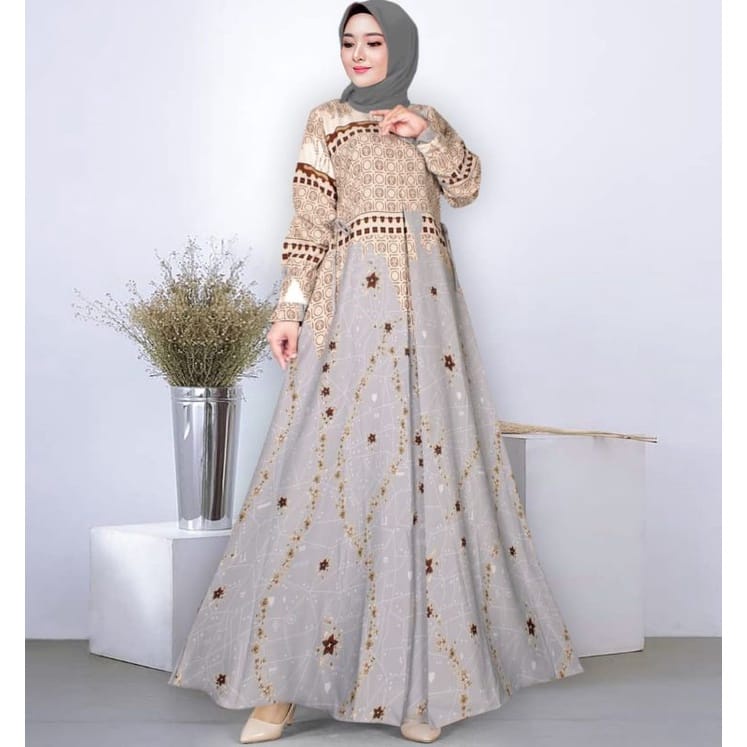 Gamis Wanita Maxmara Premium Terbaru Mewah 2023/Baju Lebaran Perempuan Remaja Jumbo Ld 120 XXL Konda