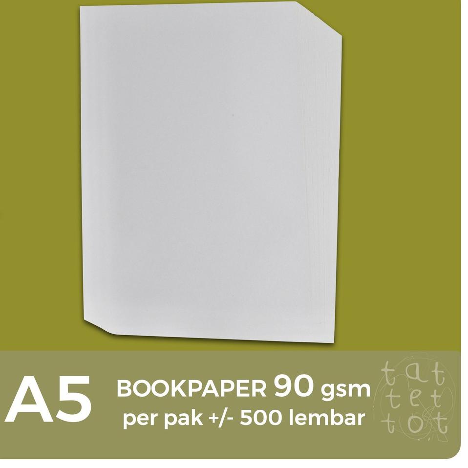 kode4a4Zo BOOKPAPER 90 gsm A5 PER RIM BOOK PAPER A5 90gsm