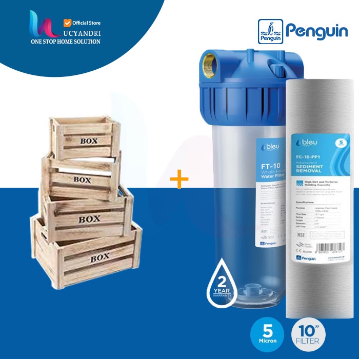 Filter Air Penguin PBF 10 PP PRO Bleu Kuningan 10 inchi Saringan Air